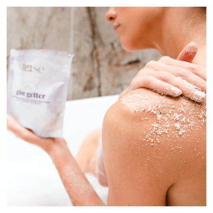 Tease Tea Glow Getter, Earl Grey Body Scrub Lifestyle