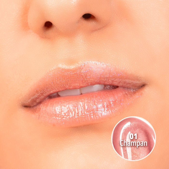 GLOW'N'GLOSSY LIP GLOSS (01 CHAMPAN)