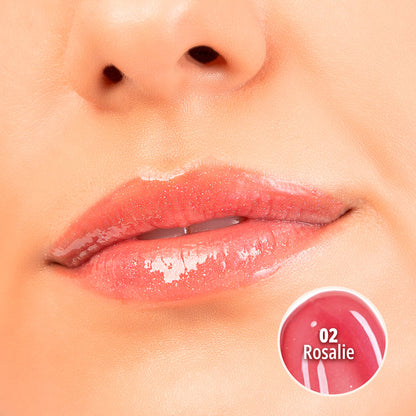 GLOW'N'GLOSSY LIP GLOSS (02 ROSALIE)
