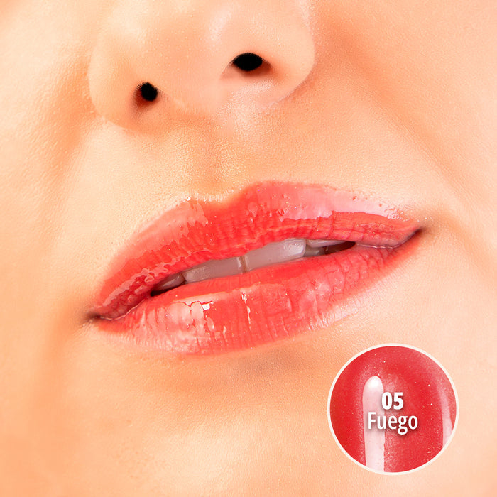 GLOW'N'GLOSSY LIP GLOSS (05 FUEGO)