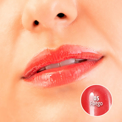 GLOW'N'GLOSSY LIP GLOSS (05 FUEGO)