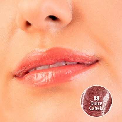 GLOW'N'GLOSSY LIP GLOSS (08 DULCE CANELA)