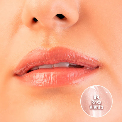 GLOW'N'GLOSSY LIP GLOSS (09 ROSA VIENTO)