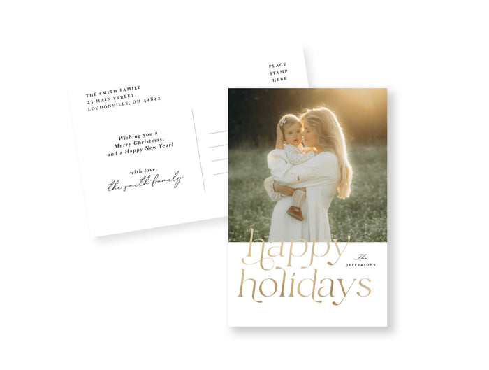 Gold Holidays Postcard