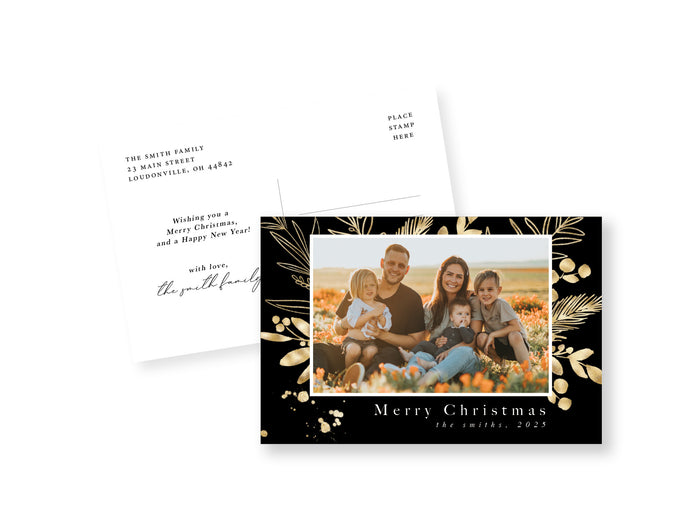 Gold Leaves Postcard