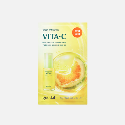 GOODAL Green Tangerine Vita C Dark Spot Care Serum Mask Alpha 5+1pcs