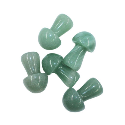 medium green aventruine mushroom