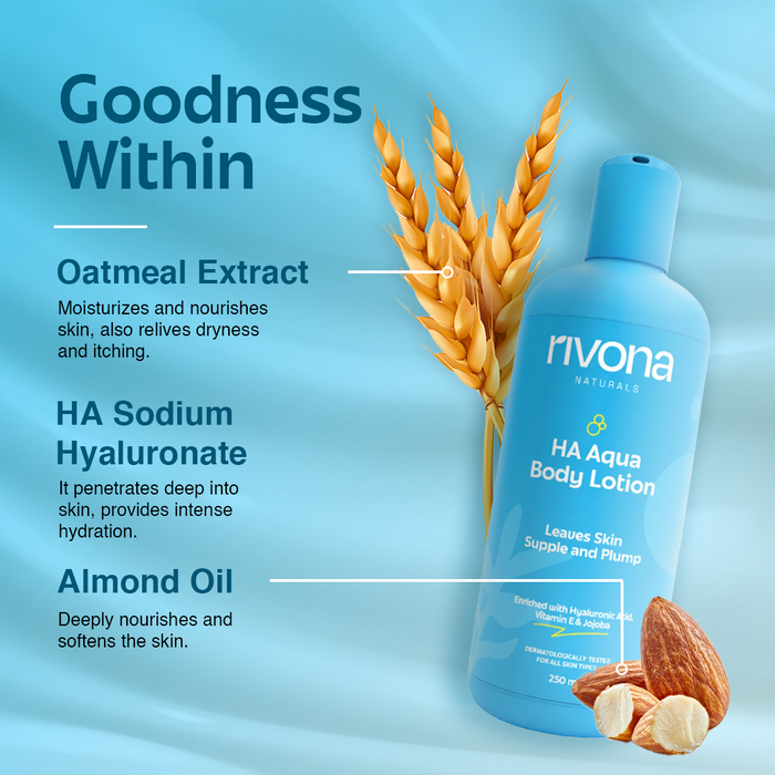 HA Aqua Body Lotion with Hyaluronic Acid & Vitamin E - 500ml