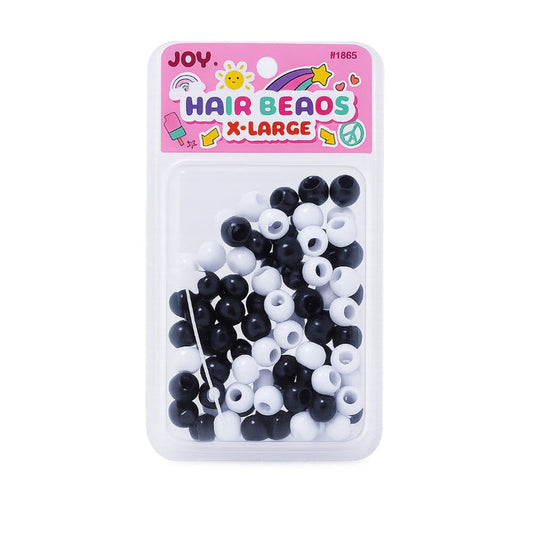 Hair Beads X-Large [Black & White] #1865