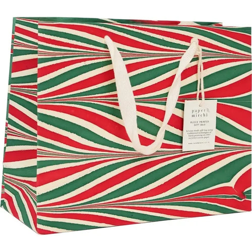 Handmade Gift Bag Marble Fest Med Paper Mirchi