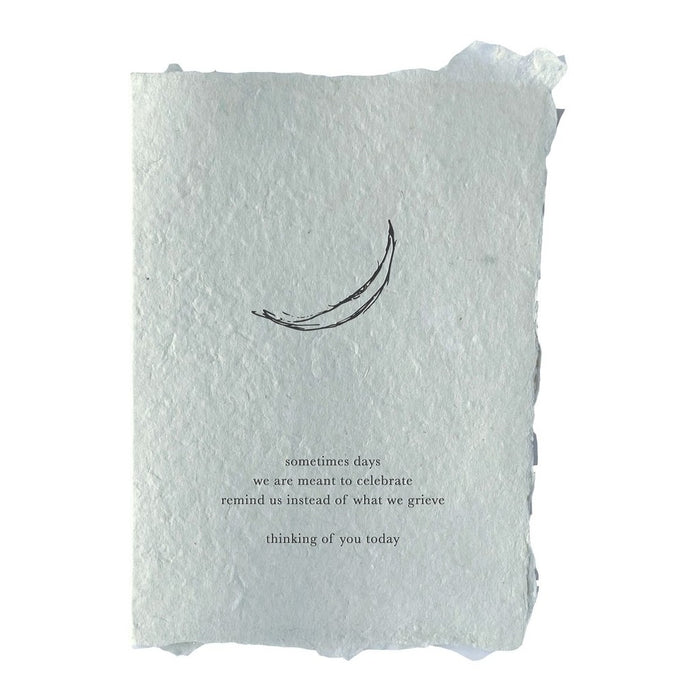 Handmade Paper Card - Days We Grieve