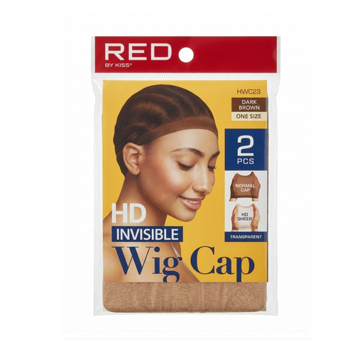 HD Invisible Wig Cap 2pcs [Dark Brown] #HWC23