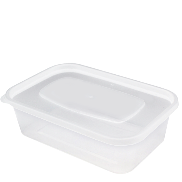 H Pack Microwavable Container Heavy Duty Clear Microwavable Rectangular Container