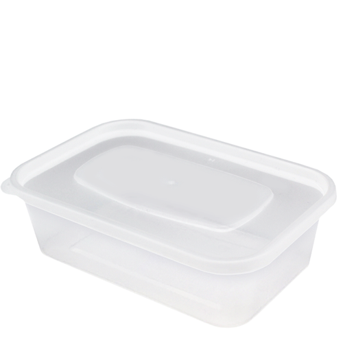 H Pack Microwavable Container Heavy Duty Clear Microwavable Rectangular Container
