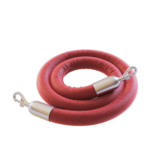 12 FT. / RED / SATIN STAINLESS STEEL