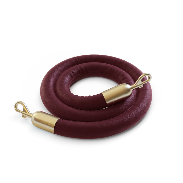 4 FT. / MAROON / SATIN BRASS