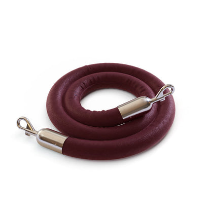 6 FT. / MAROON / POLISHED STAINLESS STEEL
