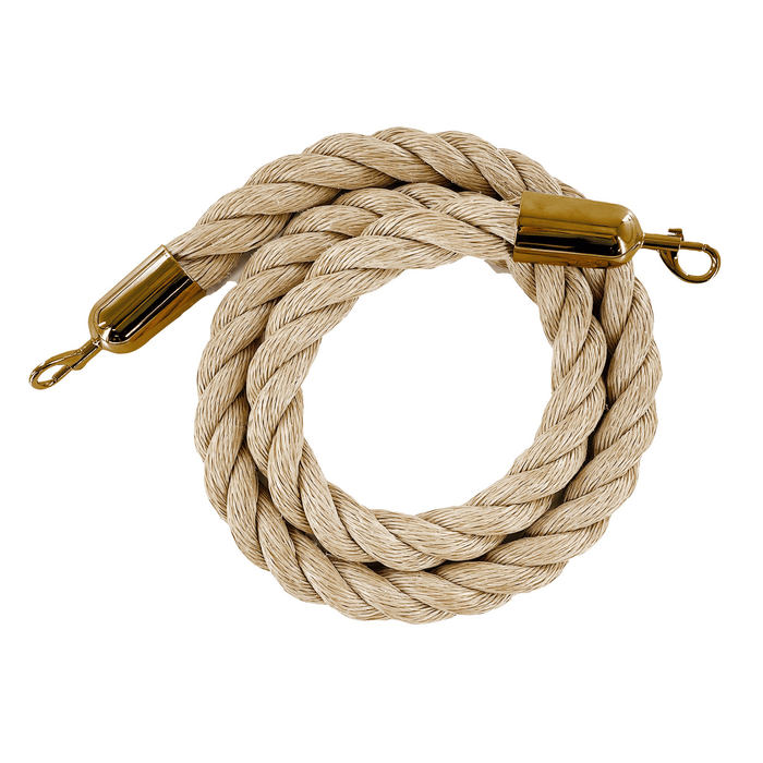 4 FT. / HEMP / SATIN BRASS