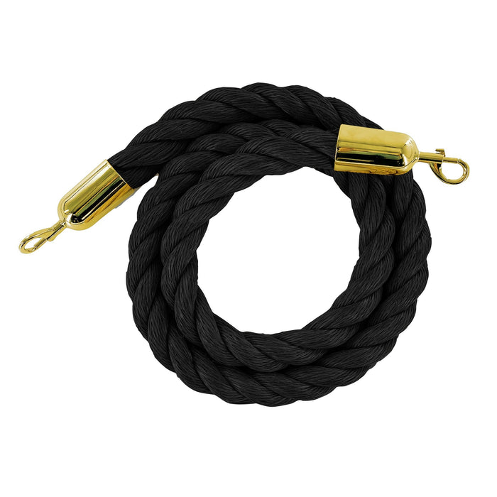 8 FT. / BLACK / POLISHED BRASS