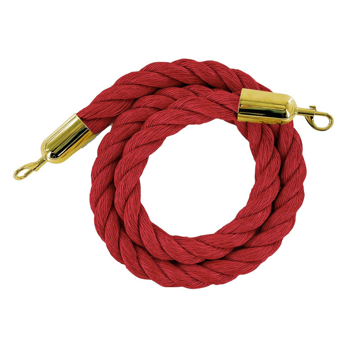 8 FT. / RED / POLISHED BRASS