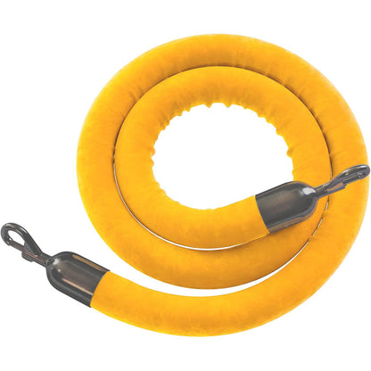 6 FT / GOLD ROPE / BLACK POWDER COATED SNAP ENDS