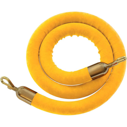 6 FT / GOLD ROPE / SATIN BRASS SNAP ENDS