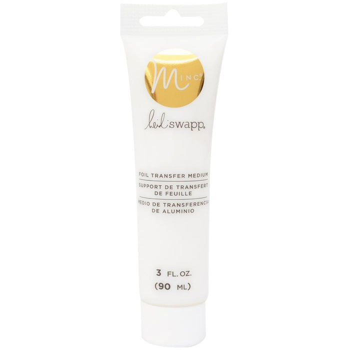 Use the Heidi Swapp Transfer Medium to transfer images onto your projects with the help of your Minc machine (sold separately). This package contains 3oz of foil transfer medium. Imported. Available at Embellish Away located in Bowmanville Ontario Canada.