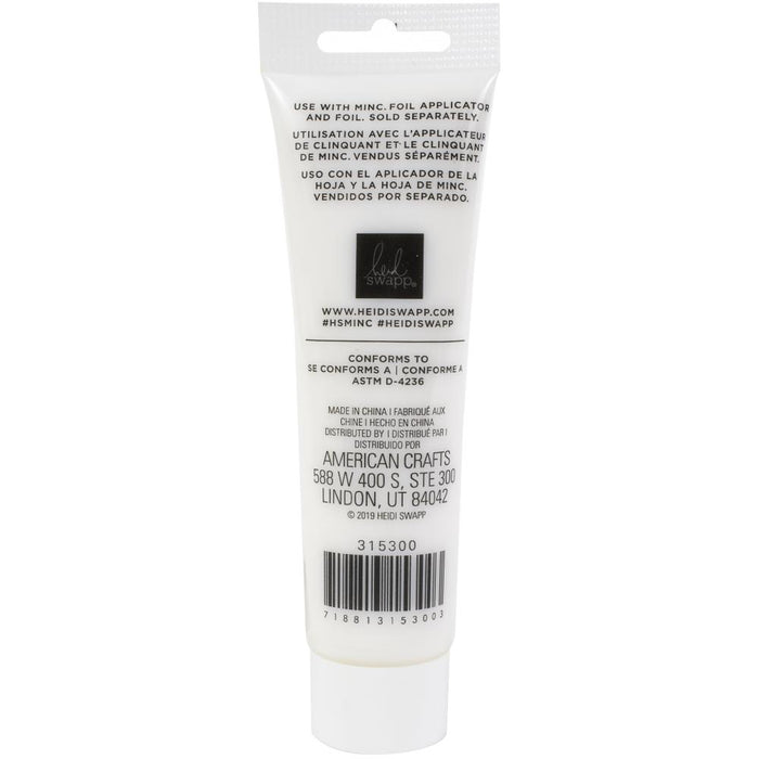 Use the Heidi Swapp Transfer Medium to transfer images onto your projects with the help of your Minc machine (sold separately). This package contains 3oz of foil transfer medium. Imported. Available at Embellish Away located in Bowmanville Ontario Canada.