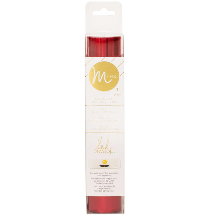 American Crafts-Minc Reactive Foil Roll. Add a unique texture and look to your paper crafts and more! This package contains one 6-1/4 inch by 5 ft sheet rolled into one container. Comes in a variety of assorted colors. Each sold separately. Imported. Available at Embellish Away located in Bowmanville Ontario Canada.