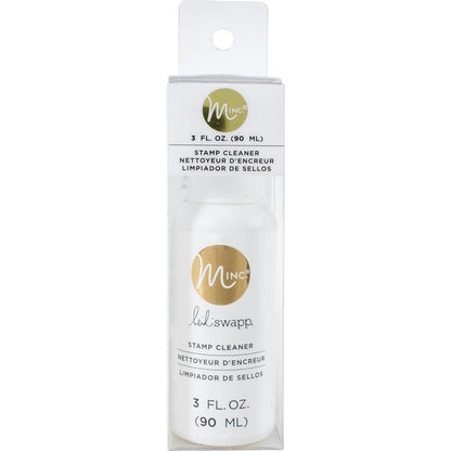 Quickly and easily clean your favorite stamps with the Minc Toner Stamp Ink Cleaner! Bottle contains a special stamp cleaner to help keep your stamps neat and tidy and ready for your next project. This package contains 4oz of stamp cleaner. Non-toxic. Available at Embellish Away located in Bowmanville Ontario Canada.