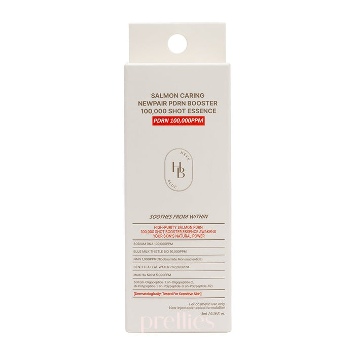 HEVEBLUE Salmon Caring Centella Newpair PDRN Booster 100,000 Shot Essence 5ml