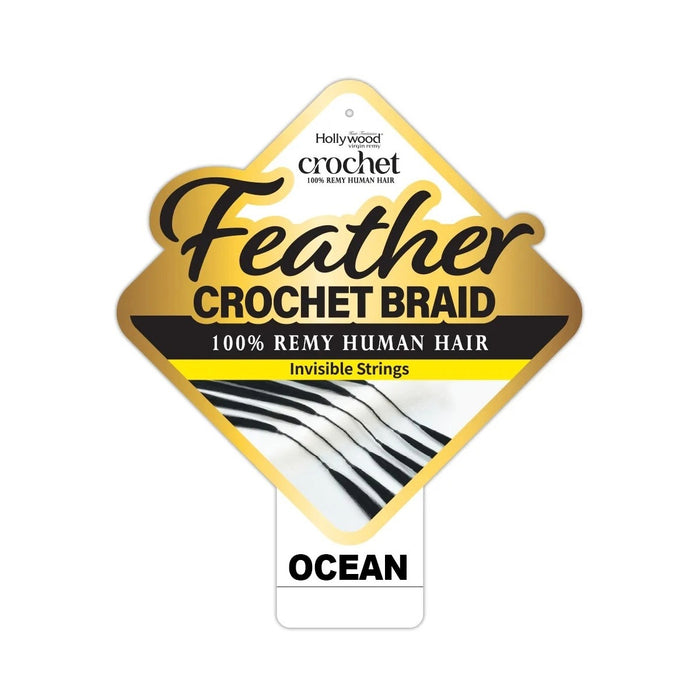 Hollywood Feather Crochet Braid Ocean 18"