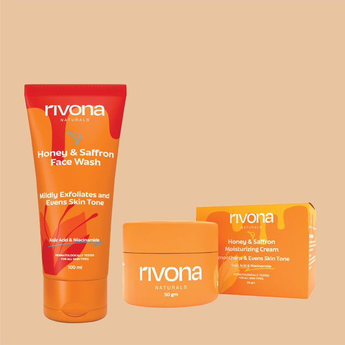 HONEY GOLDEN FACE DUO - Face cream and Facewash for D-tan