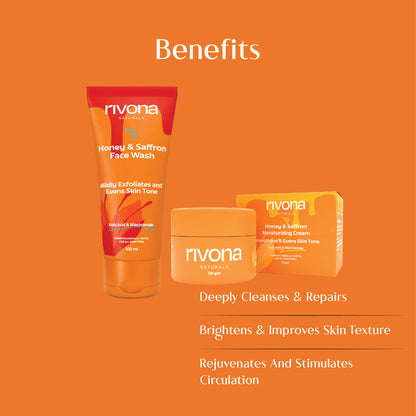 HONEY GOLDEN FACE DUO - Face cream and Facewash for D-tan