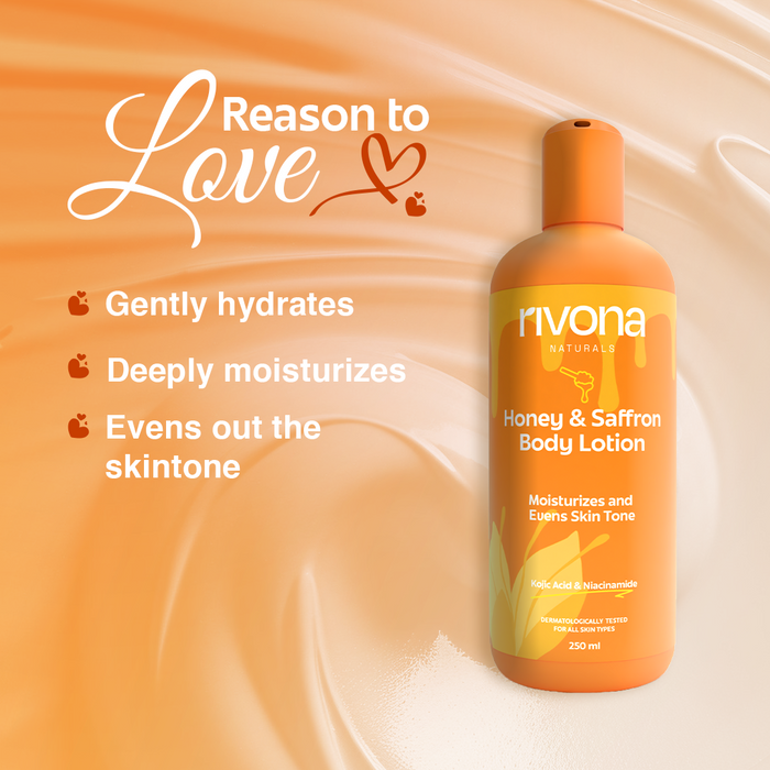 Honey & Saffron + 2% Kojic Acid Natural Bright Body Lotion 500ml