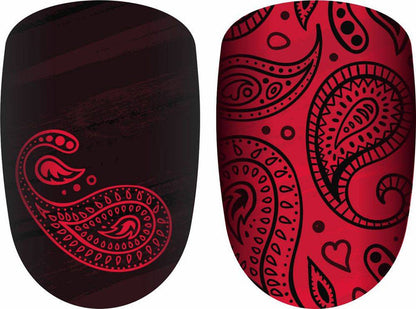 Hot Paisley Western Nail strips