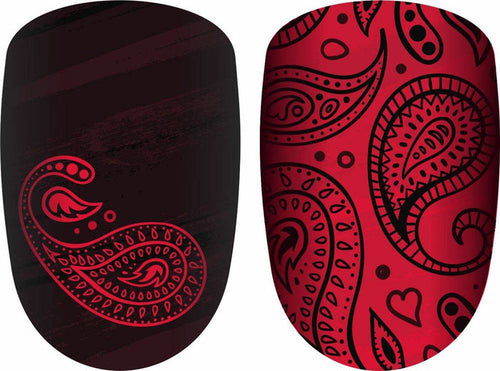 Hot Paisley Western Nail strips