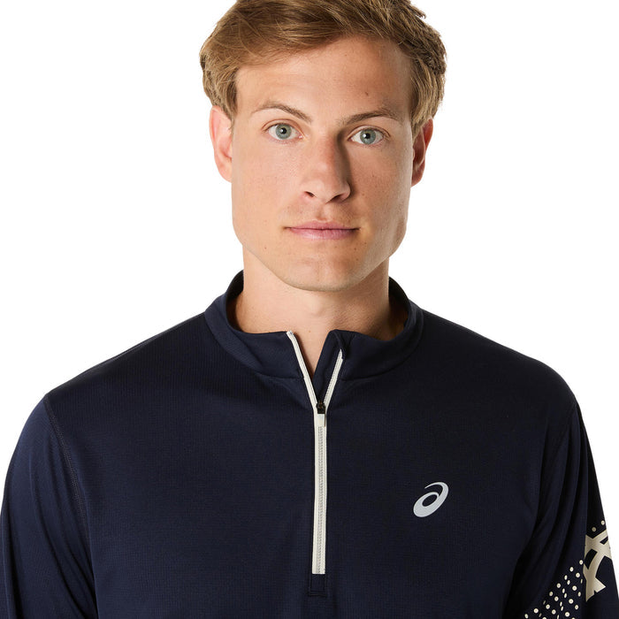 Asics Icon LS 1/2 Zip Men's  - Midnight