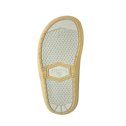 Island Slipper Men's Thong Two Tone Leather & Suede Peanut/whiskey