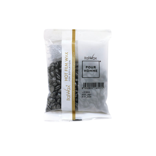 Italwax - Pour Homme Film Wax for Men (Silver), 100g