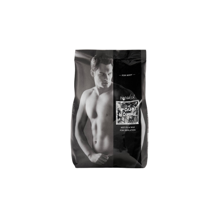 Italwax - Pour Homme Film Wax for Men (Silver), 500g