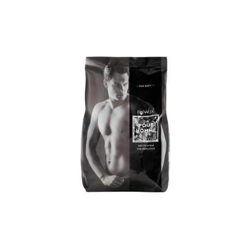 Italwax - Pour Homme Film Wax for Men (Silver), 500g