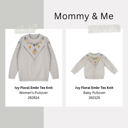 Matching Floral Pullovers for Mommy and Baby by Viverano