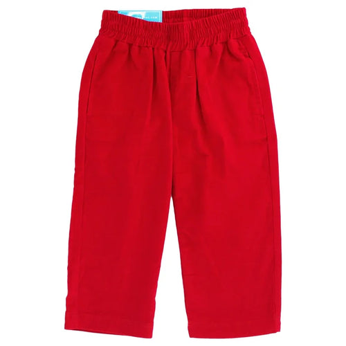 J Bailey Charlie Pull On Red Cord Pant