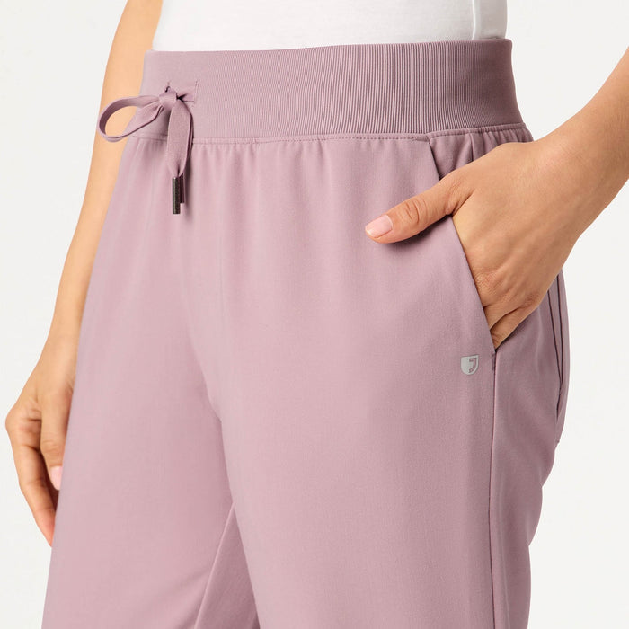 JAANUU Silex Knit-Waist Scrub Jogger Blossom Pink - Get Scrubbed