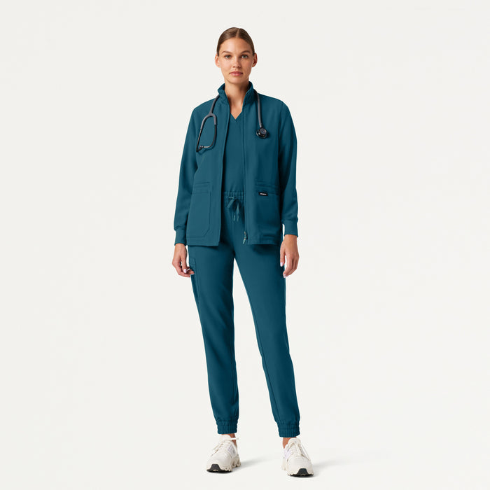 JAANUU Silex Knit - Waist Scrub Jogger Caribbean Blue - Get Scrubbed