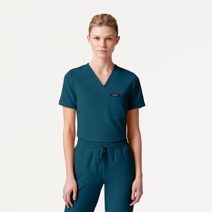 JAANUU Silex Knit - Waist Scrub Jogger Caribbean Blue - Get Scrubbed