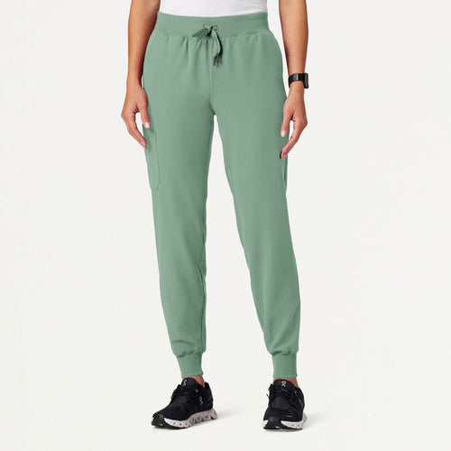 JAANUU Silex Knit - Waist Scrub Jogger Sage - Get Scrubbed