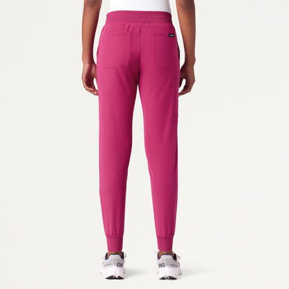JAANUU Silex Knit-Waist Scrub Jogger Wild Berry - Get Scrubbed
