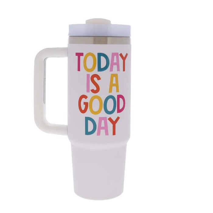 Jane Marie- 30 Oz. Tumbler With Straw and Handle